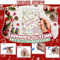 YIJHLHB 12 Color Metallic Outline Markers Double Line Glitter Paint Pink by Deal US