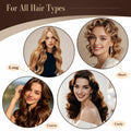 nunflue Heatless Hair Curlers Soft Overnight Set Brown 4Pcs with Silk Scarf by Deal US