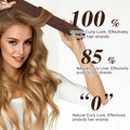 nunflue Heatless Hair Curlers Soft Overnight Set Brown 4Pcs with Silk Scarf by Deal US