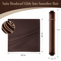 nunflue Heatless Hair Curlers Soft Overnight Set Brown 4Pcs with Silk Scarf by Deal US
