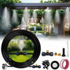 UBYNID 82FT Patio Misting System 21 Brass Nozzles Outdoor Cooling Adapter