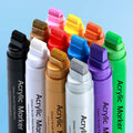 LEMEITU 12pcs Acrylic Paint Marker Set 15mm Broad Tip for Posters Signs Art by Deal US