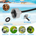 UBYNID 82FT Patio Misting System 21 Brass Nozzles Outdoor Cooling Adapter by Deal US