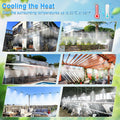 UBYNID 82FT Patio Misting System 21 Brass Nozzles Outdoor Cooling Adapter by Deal US