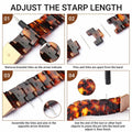 MAIRUI Resin Watch Band Compatible Apple Watch Series 1-9 Ultra 42-49mm Pink Tan by Deal US