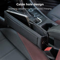 ALIOBC Car Seat Gap Filler Organizer Premium Leather Black 1 Pack by Deal US