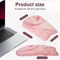 Knocent Ergonomic Wrist Mouse Pad Massage Memory Foam Non-Slip Pink Marble by Deal US
