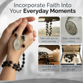 Saint Faustina Kowalska Divine Mercy Chaplet Blue Cord Poland Novena by Deal US
