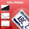 Snake Flowers Stainless Steel License Plate Frame 12.2x6 Inches US CA by Deal US