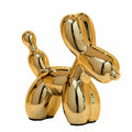 Steviieden Ceramic Balloon Dog Statue Gold Medium Decorative Home Decor by Deal US