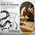 Saint Faustina Kowalska Divine Mercy Chaplet Blue Cord Poland Novena by Deal US