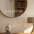 VIANGOZA Set 3Pcs As If You Could Mirror Decal Vinyl Waterproof 4 Inch by Deal US