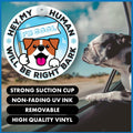 Generic I'M COOL Car Sign Pet Safety Alert Vinyl White/Blue Auto Accessory by Deal US