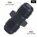 YOMIRACING 6AN Male to AN6 Male Flare Adapter Coupler Black Pack of 2 by Deal US
