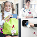 SWOSWHEN Taylor Inspiration Badge Roll Retractable ID Clip Red Hands Heart by Deal US