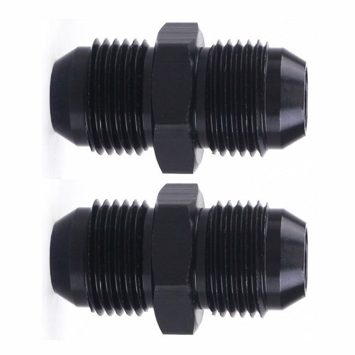 YOMIRACING 6AN Male to AN6 Male Flare Adapter Coupler Black Pack of 2 by Deal US