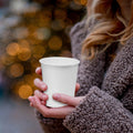 Smygoods Disposable Paper Coffee Cups White 10 OZ 100 Count Hot Beverage by Deal US