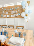 JeVenis Last Toast On The Coast Blue Beach Bachelorette Party Banner by Deal US
