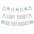 JeVenis Last Toast On The Coast Blue Beach Bachelorette Party Banner by Deal US