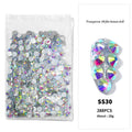576pcs SS30 6.5mm AB Rhinestones Round Crystals for Nail Art Jewelry Crafts by Deal US