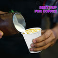 Smygoods Disposable Paper Coffee Cups White 10 OZ 100 Count Hot Beverage by Deal US