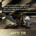 ARTTI TR1 Wired IEM Earbuds 1DD+1BA Beryllium In-Ear Monitor 2Pin 0.78mm 3.5mm by Deal US