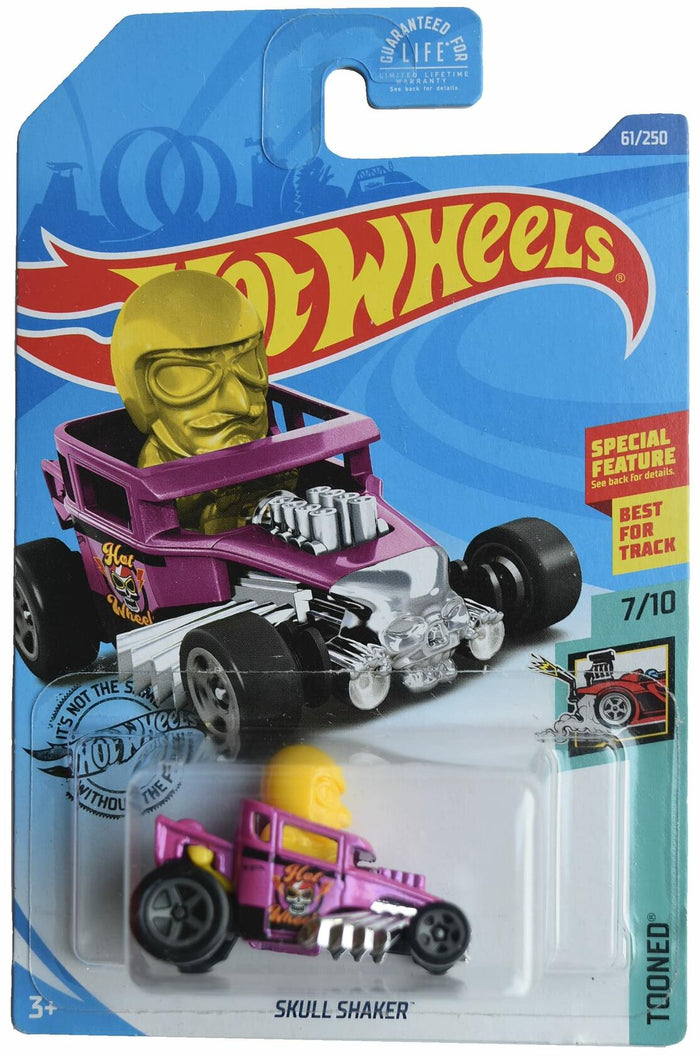 Hot Wheels Skull Shaker Tooned 7/10 Pink Yellow Diecast Car by Deal US