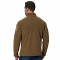 SIZE XL FEWGLEN Men’s Fleece Quarter Zip Pullover Sweatshirt Brown by Deal US