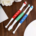 XIHIRCD 3pcs Dual Headed Pet Toothbrush Soft Bristles Dental Care Kit by Deal US
