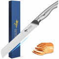 MAD SHARK Bread Knife 8 Inch Stainless Steel Silver Razor Sharp by Deal US
