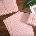 30 Sheets Light Pink Tissue Paper 19.6x13.7in Star Dot Wavy Gift Wrap by Deal US