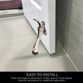 HOME&I Easy Pedal Kick Down Door Stop Chrome 4 Inch 1 Pack Height-Adjustable by Deal US