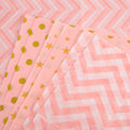 30 Sheets Light Pink Tissue Paper 19.6x13.7in Star Dot Wavy Gift Wrap by Deal US