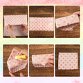 30 Sheets Light Pink Tissue Paper 19.6x13.7in Star Dot Wavy Gift Wrap by Deal US