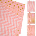 30 Sheets Light Pink Tissue Paper 19.6x13.7in Star Dot Wavy Gift Wrap by Deal US