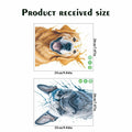 ROLY BEE 2 Sheets Funny Dog Toilet Cover Stickers 9.84x7.87 Multicolor PVC by Deal US