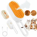 Ayaseen Cat Steam Brush 2PCS Rechargeable Flea Anti-Static Massage Comb by Deal US