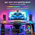 DTQJ RGB LED TV Backlight Strip 13.1ft USB Music Sync Bluetooth Remote by Deal US