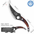 XYJ Forged Boning Knife Carbon Steel Full Tang Coffee w/ Sheath by Deal US