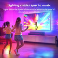 DTQJ RGB LED TV Backlight Strip 13.1ft USB Music Sync Bluetooth Remote by Deal US