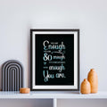 Ambience Alley Ltd You Are Enough Motivational Wall Decor Poster 8x10 by Deal US