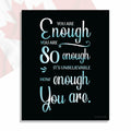 Ambience Alley Ltd You Are Enough Motivational Wall Decor Poster 8x10 by Deal US