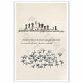 ZETCGSH Vintage Matthew 6:28 Bible Verse Christian Poster 12x16 Unframed by Deal US