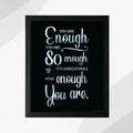 Ambience Alley Ltd You Are Enough Motivational Wall Decor Poster 8x10 by Deal US