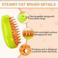 Steamy 3-in-1 Steam Pet Grooming Brush Self-Cleaning Hair Removal for Cats OPEN by Deal US