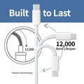 sawdca USB C to USB C Cable 3.3ft 3A 60W Fast Charging White by Deal US