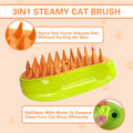 Steamy 3-in-1 Steam Pet Grooming Brush Self-Cleaning Hair Removal for Cats OPEN by Deal US