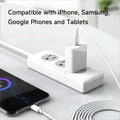 sawdca USB C to USB C Cable 3.3ft 3A 60W Fast Charging White by Deal US