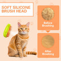 Steamy 3-in-1 Steam Pet Grooming Brush Self-Cleaning Hair Removal for Cats OPEN by Deal US