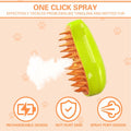 Steamy 3-in-1 Steam Pet Grooming Brush Self-Cleaning Hair Removal for Cats OPEN by Deal US